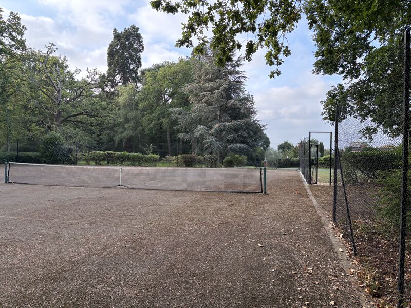 Farley Court Tennis Court tidy